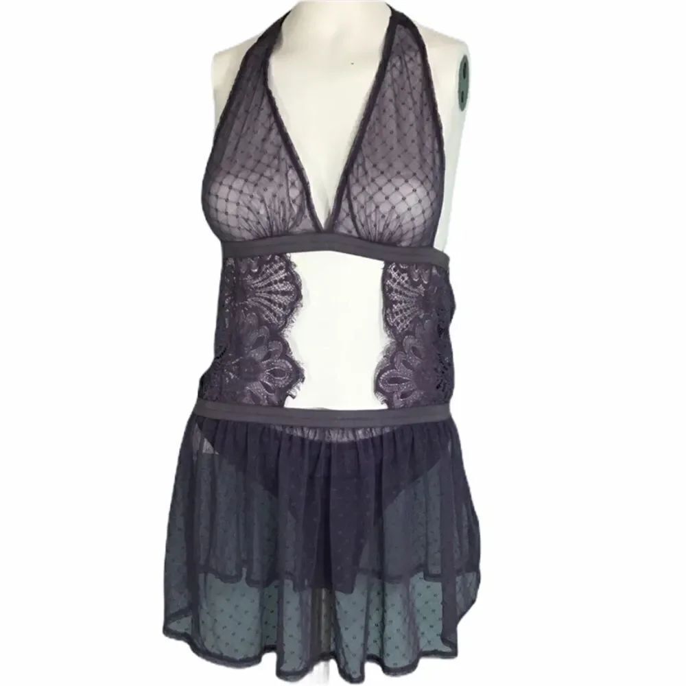 Lover + Friends Lace Halter Sleep Set Size S
